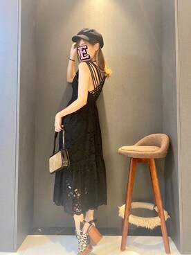 Ameri（アメリ）の「MEDI BACK CROSS DRESS（ワンピース）」 - WEAR