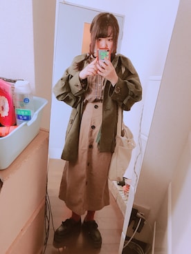 「rps（アールピーエス）のアイテム（その他アウター）」を使った、みうぱんまんさん（レディース・150cm）の秋コーディネート