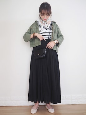 「coca（coca）（コカ）のアイテム（財布/小物）」を使った、omi*さん（レディース・161cm）の夏コーディネート