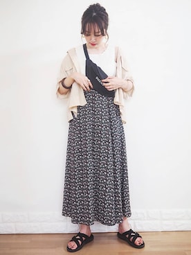 「LOWRYS FARM（ローリーズファーム）のショートＣＰＯシャツ　841006（シャツ/ブラウス）」を使った、omi*さん（レディース・161cm）の夏コーディネート