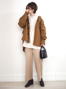 「PairPair（ペアペア）のアイテム（ワンピース/ドレス）」を使った、omi*さん（レディース・161cm）の冬コーディネート