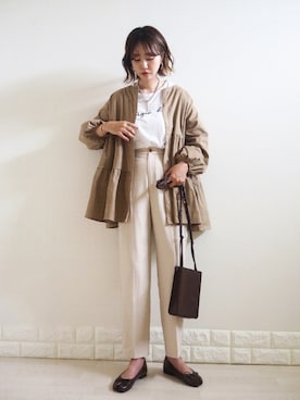 「DAIS-Y（デイジー）のアイテム」を使った、omi*さん（レディース・161cm）の秋コーディネート