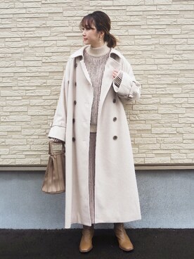 「ワントーンスタイル」｜omi*さん（レディース・161cm）の秋コーディネート