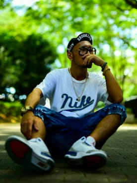 「Jordan」｜「アイテム（腕時計）」を使った、keitaman_7さん（メンズ・168cm）の夏コーディネート