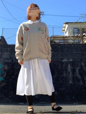 「古着好きな人と繋がりたい」｜「アイテム（シャツワンピース）」を使った、haruさん（レディース・161cm）の秋コーディネート