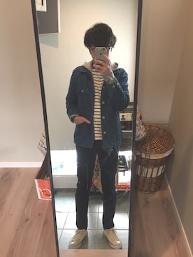 「WORLD WORKERS（ワールドワーカーズ）のアイテム（ジャケット/アウター）」を使った、keijihondaさん（メンズ・163cm）の冬コーディネート