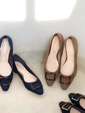 「アイテム（バレエシューズ）」を使った、MAMIANさん（レディース・170cm）の秋コーディネート