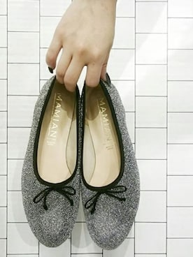 「アイテム（バレエシューズ）」を使った、MAMIANさん（レディース・170cm）の秋コーディネート