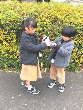 「お揃い」｜「アイテム（その他）」を使った、kanchiさん（キッズ・120cm）の冬コーディネート