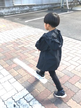 「5歳」｜「アイテム（マウンテンパーカー）」を使った、kanchiさん（キッズ・110cm）の春コーディネート