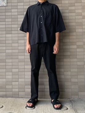 「THEE（シー）のアイテム（パンツ）」を使った、27さん（メンズ・170cm）の秋コーディネート