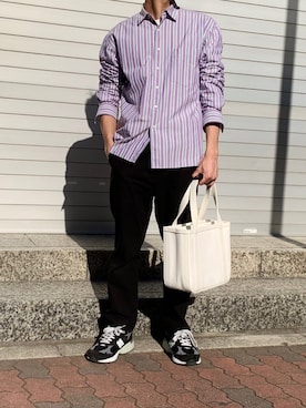 「THEE（シー）のアイテム（パンツ）」を使った、27さん（メンズ・170cm）の春コーディネート
