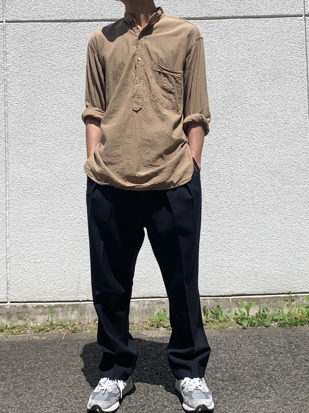 コモリ　COMOLI ブラウン 長袖シャツ QT34DQsrLt0gEITmibdDG2HIaL2BJ6