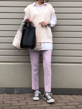 ピンク系のアイテムを使った イージーアンクルパンツ の人気ファッションコーディネート Wear