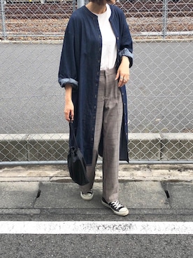 「ジーユーコーデ」｜「アイテム（ワンピース/ドレス）」を使った、mikiteeさん（レディース・166cm）の秋コーディネート