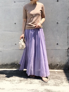 「ママファッション」｜「アイテム（ビーチサンダル）」を使った、mikiteeさん（レディース・166cm）の春コーディネート