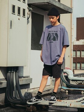 「アイテム（Tシャツ/カットソー）」を使った、LEGURUS STANDARDさん（キッズ・155cm）の春コーディネート