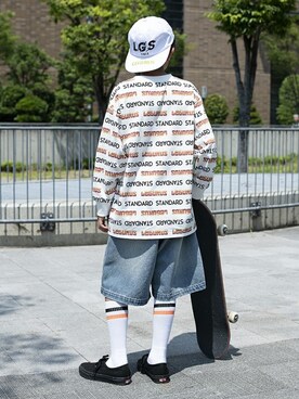 「アイテム（帽子）」を使った、LEGURUS STANDARDさん（キッズ・142cm）の夏コーディネート