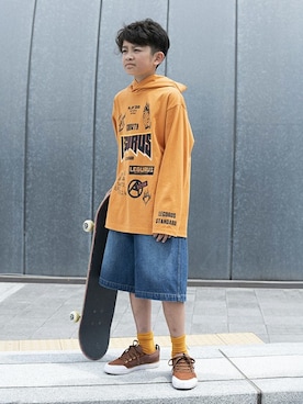 「フード」｜LEGURUS STANDARDさん（キッズ・142cm）の夏コーディネート