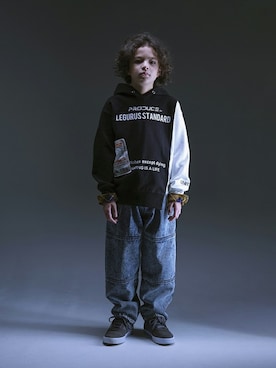 「アイテム（スウェット）」を使った、LEGURUS STANDARDさん（キッズ・136cm）の秋コーディネート