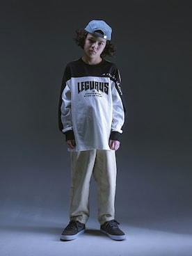 「アイテム（キャップ）」を使った、LEGURUS STANDARDさん（キッズ・136cm）の秋コーディネート