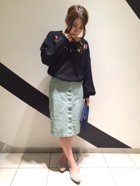 「SpRay（スプレイ）のアイテム」を使った、SpRay札幌ＰＡＳＥＯさん（レディース・155cm）の冬コーディネート