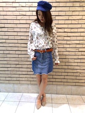 「SpRay（スプレイ）のアイテム（帽子）」を使った、SpRay札幌ＰＡＳＥＯさん（レディース・165cm）の冬コーディネート