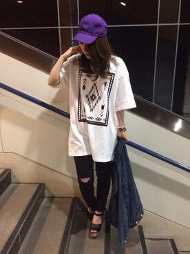 「SpRay（スプレイ）のアイテム」を使った、SpRay札幌ＰＡＳＥＯさん（レディース・155cm）の春コーディネート