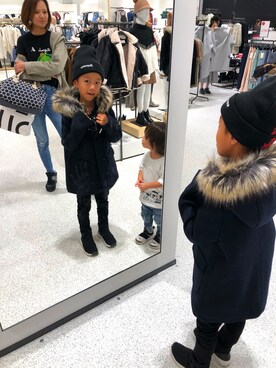 「ZARA KIDSのアイテム（モッズコート）」を使った、أقحوانさん（メンズ・175cm）の秋コーディネート