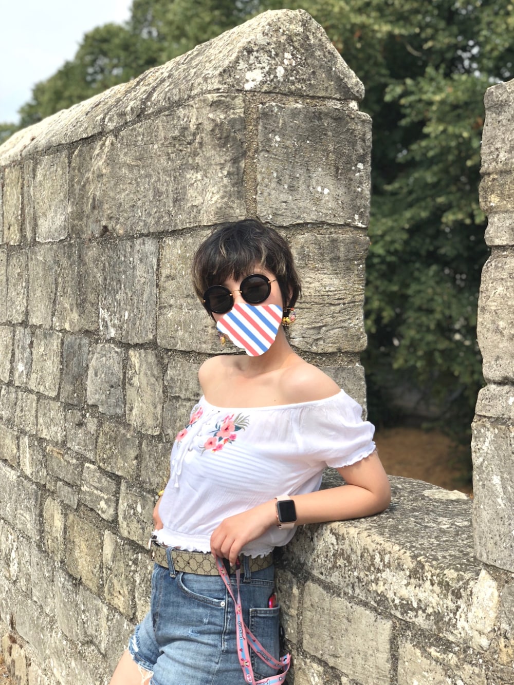 miumiu ブラック サングラス ゴールド装飾 Miu Miu Sunglasses For Women | Black Gold | MU07YS 1AB-5D1