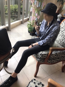 「SAINT LAURENT PARIS（サンローランパリ）のアイテム（ローファー）」を使った、x_dstyle_xさん（メンズ・180cm）の夏コーディネート