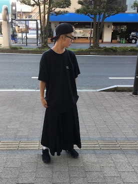 「Deviluse（Deviluse）のアイテム（キャップ）」を使った、ゆーやさん（メンズ・168cm）の夏コーディネート