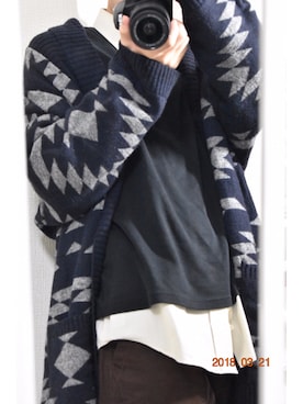 「シャツ×スウェット」｜だいふくさん（メンズ・170cm）の春コーディネート