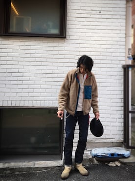 「patagonia」｜「アイテム（ハンチング/ベレー帽）」を使った、고재훈さん（メンズ・179cm）の秋コーディネート