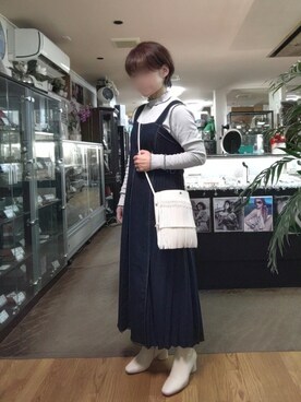 Grove グローブ の S Ll サイドプリーツデニムジャンドレワンピース ワンピース Wear