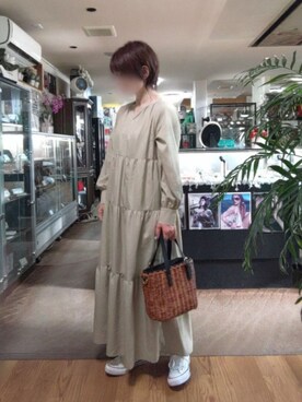 ティアードワンピース の人気ファッションコーディネート 年齢 50歳 54歳 Wear