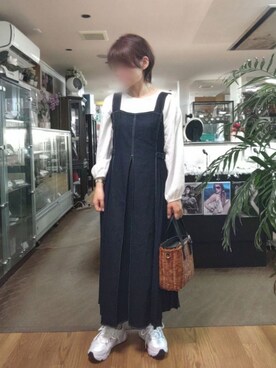 Grove グローブ の S Ll サイドプリーツデニムジャンドレワンピース ワンピース Wear