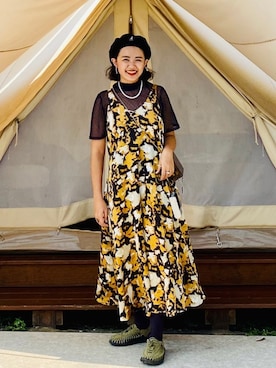 「アイテム（つなぎ/オールインワン、その他）」を使った、menghanさん（レディース・158cm）の秋コーディネート
