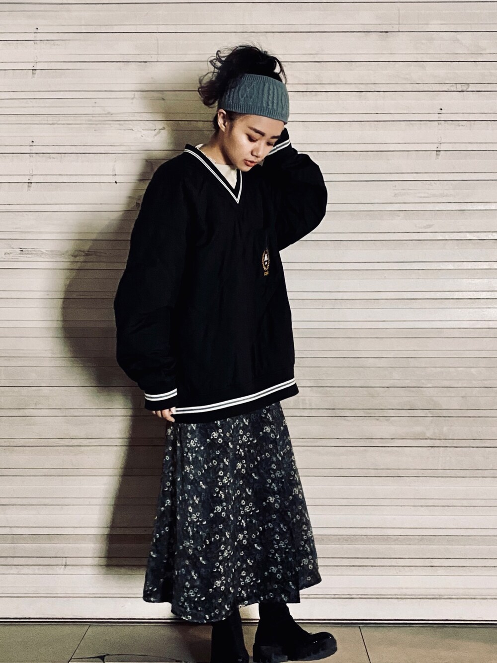 「GU、SENSEOFPLACE、SENSE OF PLACE by URBAN RESEAR、WINTER STYLE」｜「GUのアイテム（トップス、ブラック系）」を使った、menghanさん（レディース・158cm）の冬コーディネートの1枚目の写真