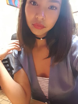 「アイテム（チューブトップ）」を使った、maya crisantosさん（レディース・165cm・10代）の春コーディネート