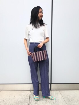 「diminutivo」｜吉田　オデット エ オディール スタッフさん（レディース・156cm）の春コーディネート