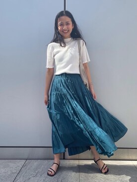 「MASTER&Co（マスターアンドコー）のアイテム（バッグ）」を使った、吉田　オデット エ オディール スタッフさん（レディース・156cm）の春コーディネート