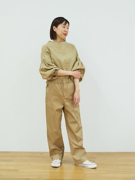 「ADIEU TRISTESSE（アデュートリステス）のアイテム（パンツ）」を使った、congespayesADIEUTRISTESSEさん（レディース・162cm）の夏コーディネート