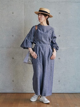 「ADIEU TRISTESSE（アデュートリステス）のアイテム」を使った、congespayesADIEUTRISTESSEさん（レディース・155cm）の夏コーディネート