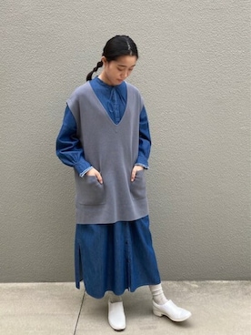 「ADIEU TRISTESSE（アデュートリステス）のアイテム（ワンピース/ドレス）」を使った、congespayesADIEUTRISTESSEさん（レディース・159cm）の秋コーディネート