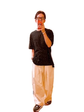 「YSTRDY's TMRRW（イエスタデイズトゥモロー）のアイテム（トップス）」を使った、jhonnyさん（メンズ・170cm）の春コーディネート