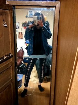 「BACKS（バックス）のアイテム（ジャケット/アウター）」を使った、めぐ姫さん（レディース・158cm）の冬コーディネート