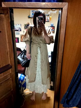 「GORGE（ゴージ）のアイテム（ワンピース/ドレス）」を使った、めぐ姫さん（レディース・158cm）の夏コーディネート