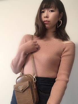 「SNIDEL（スナイデル）のアイテム（アクセサリー）」を使った、まなみんさん（レディース・161cm）の春コーディネート
