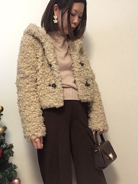 「Charles Chaton（シャルルシャトン）のアイテム（ジャケット/アウター）」を使った、まなみんさん（レディース・161cm）の春コーディネート